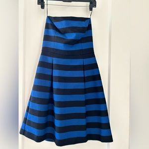 Trina Turk navy/black strapless dress